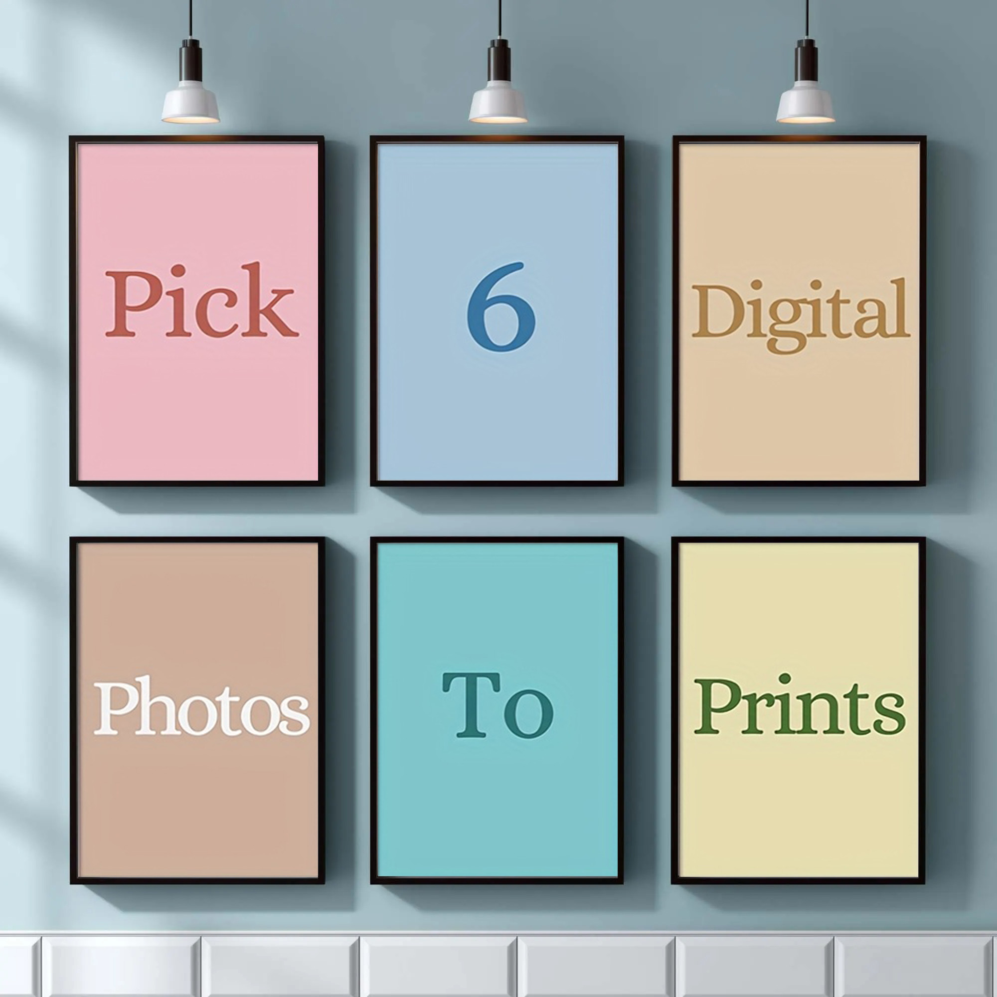 Art Print Framed - 4/5/6 قطع طباعة قماشية مخصصة بصور
