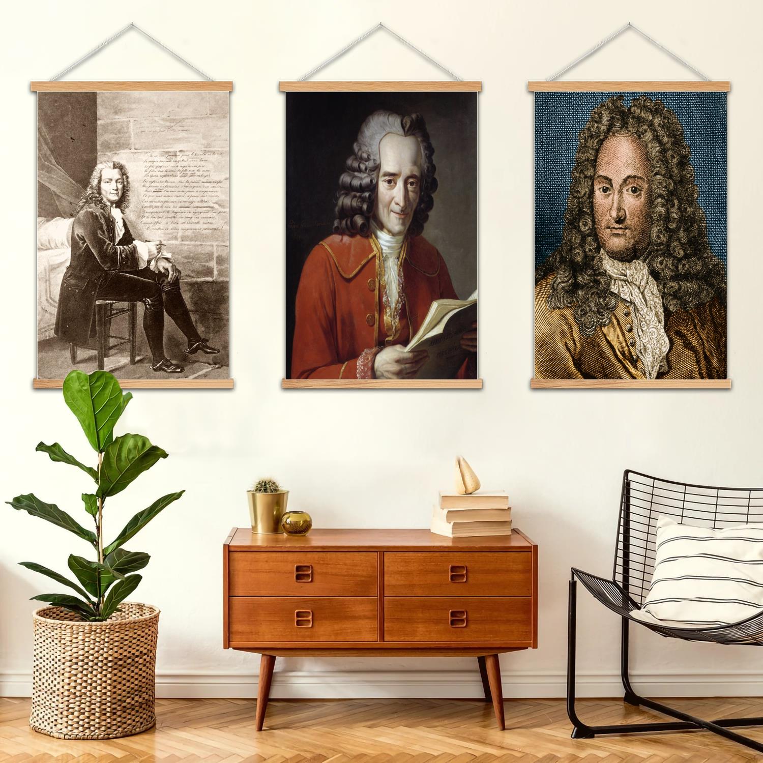 Art Print Framed - Voltaire مؤطرة جدار اللوحة قماش ملصق