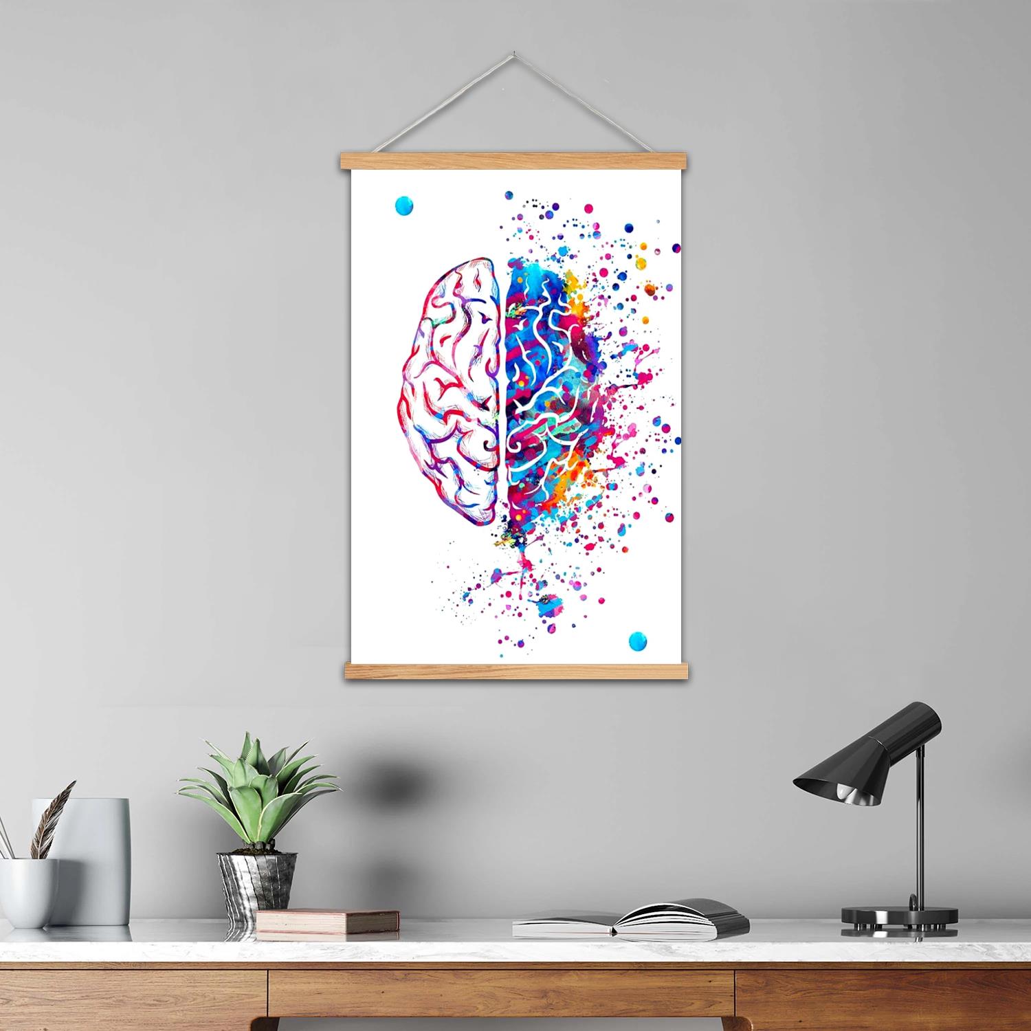 ملصق فني من القماش بإطار دماغي - مراجعة Art Print Framed وسعره